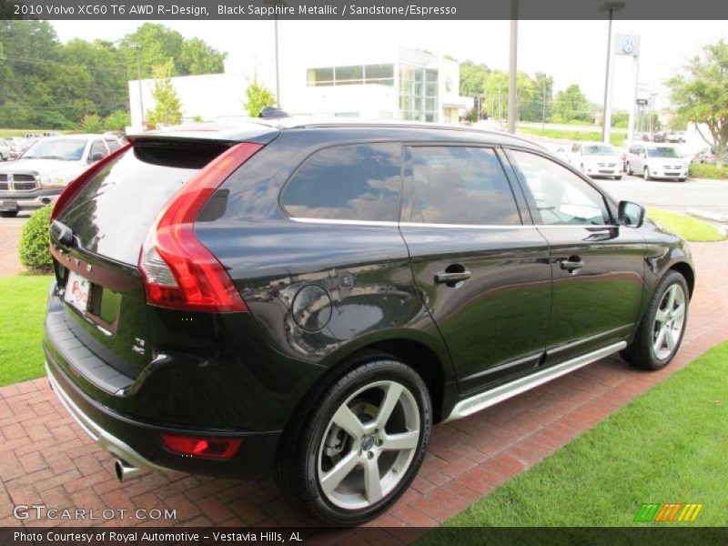 Black Sapphire Metallic / Sandstone/Espresso 2010 Volvo XC60 T6 AWD R-Design