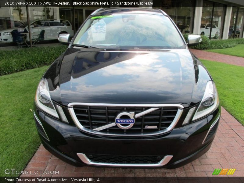 Black Sapphire Metallic / Sandstone/Espresso 2010 Volvo XC60 T6 AWD R-Design