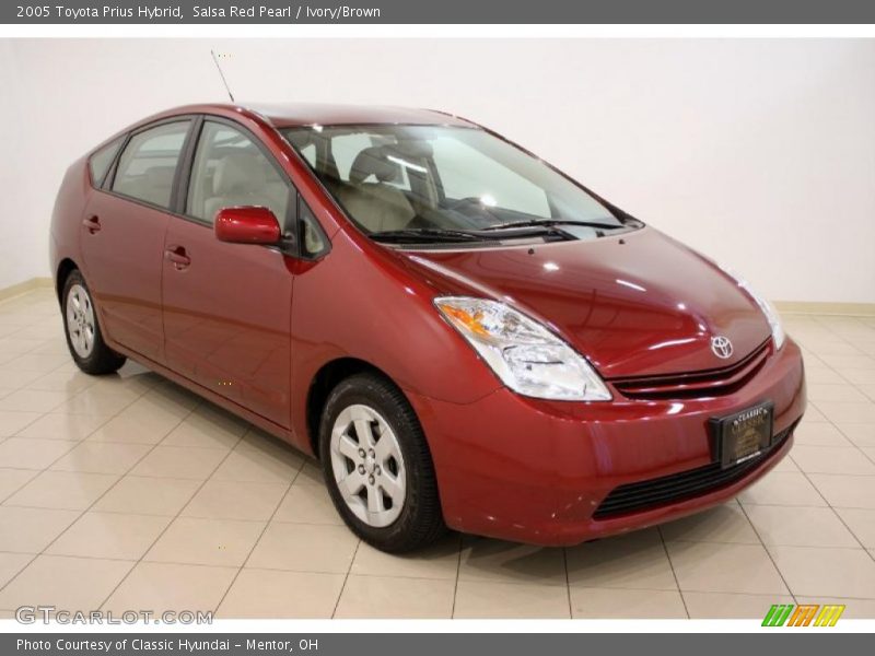 Salsa Red Pearl / Ivory/Brown 2005 Toyota Prius Hybrid