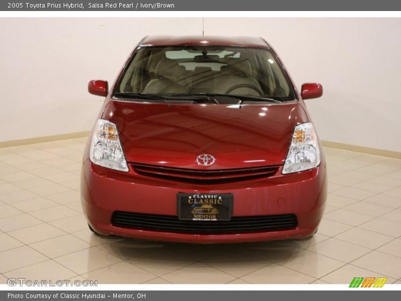 Salsa Red Pearl / Ivory/Brown 2005 Toyota Prius Hybrid