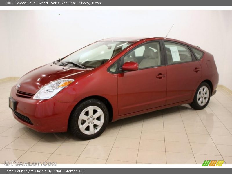 Salsa Red Pearl / Ivory/Brown 2005 Toyota Prius Hybrid