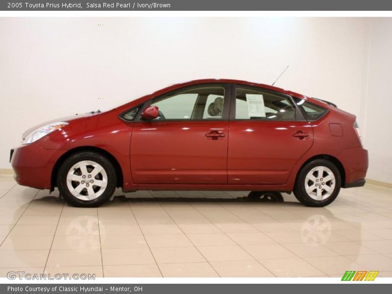Salsa Red Pearl / Ivory/Brown 2005 Toyota Prius Hybrid