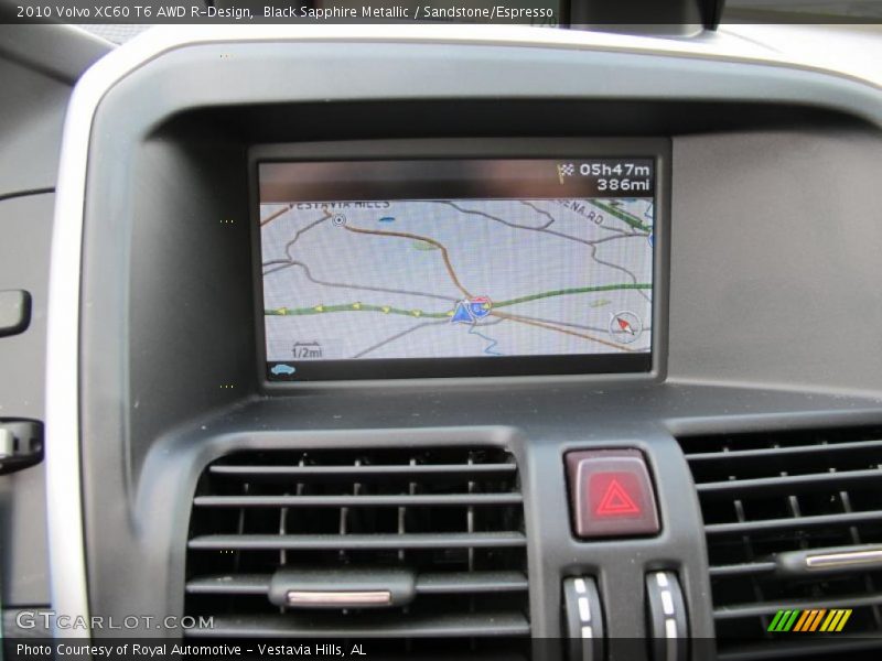 Black Sapphire Metallic / Sandstone/Espresso 2010 Volvo XC60 T6 AWD R-Design