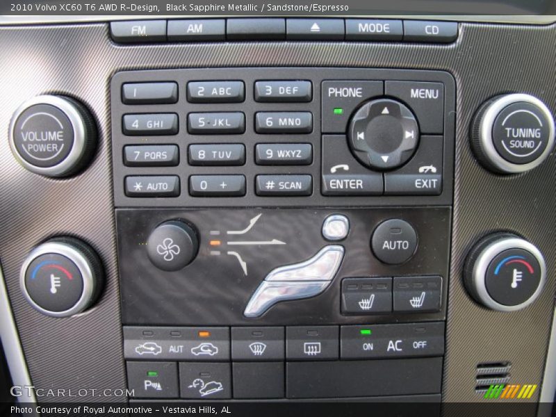 Black Sapphire Metallic / Sandstone/Espresso 2010 Volvo XC60 T6 AWD R-Design