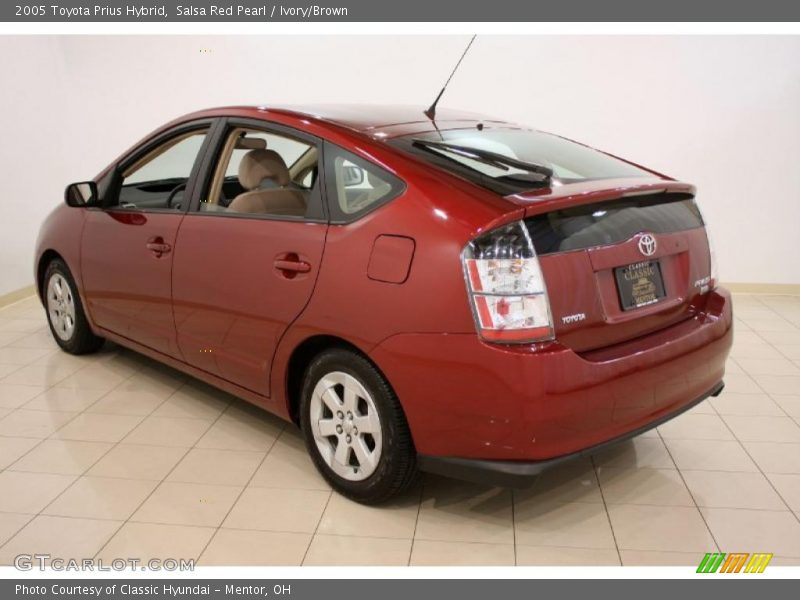 Salsa Red Pearl / Ivory/Brown 2005 Toyota Prius Hybrid