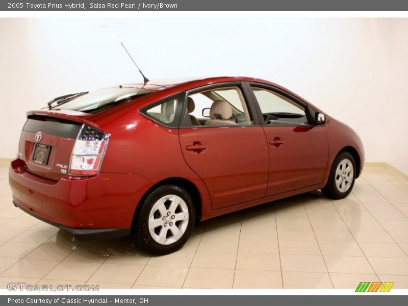 Salsa Red Pearl / Ivory/Brown 2005 Toyota Prius Hybrid