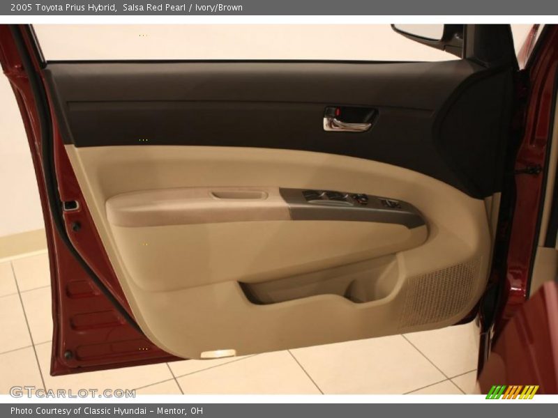 Salsa Red Pearl / Ivory/Brown 2005 Toyota Prius Hybrid