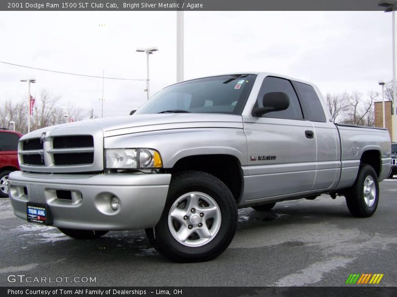 Bright Silver Metallic / Agate 2001 Dodge Ram 1500 SLT Club Cab