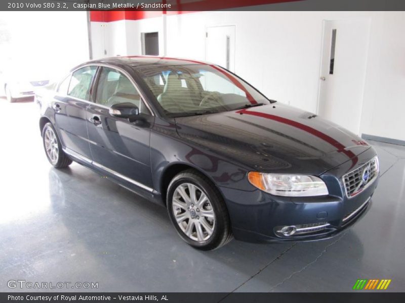 Caspian Blue Metallic / Sandstone 2010 Volvo S80 3.2