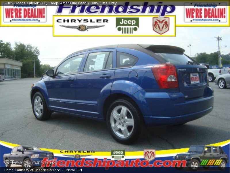 Deep Water Blue Pearl / Dark Slate Gray 2009 Dodge Caliber SXT