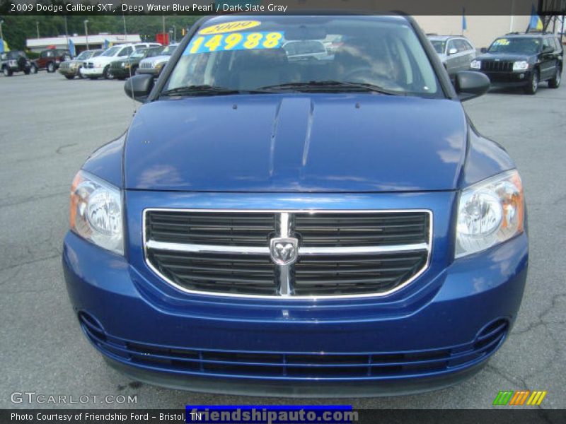 Deep Water Blue Pearl / Dark Slate Gray 2009 Dodge Caliber SXT