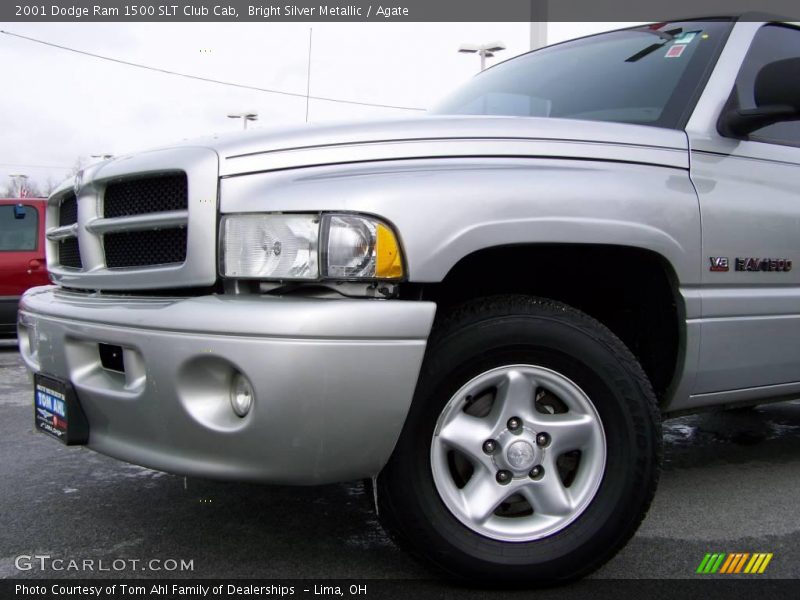 Bright Silver Metallic / Agate 2001 Dodge Ram 1500 SLT Club Cab