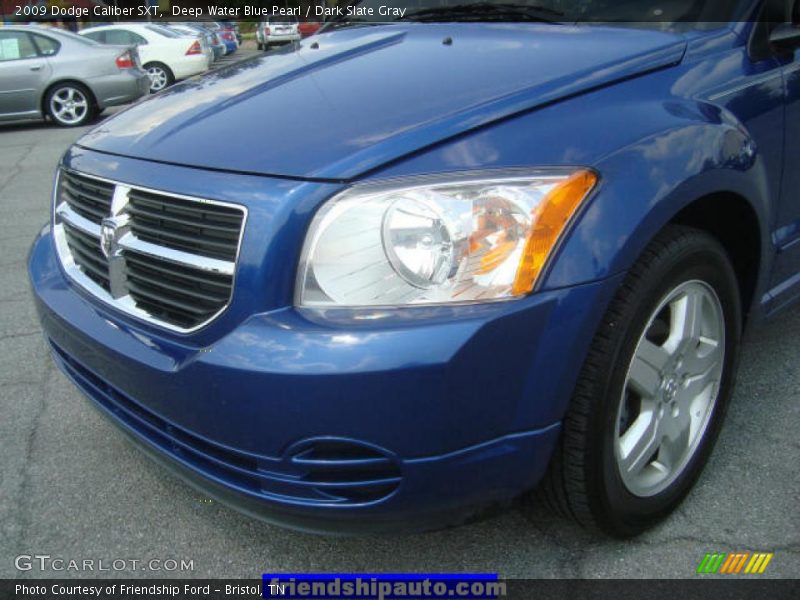 Deep Water Blue Pearl / Dark Slate Gray 2009 Dodge Caliber SXT