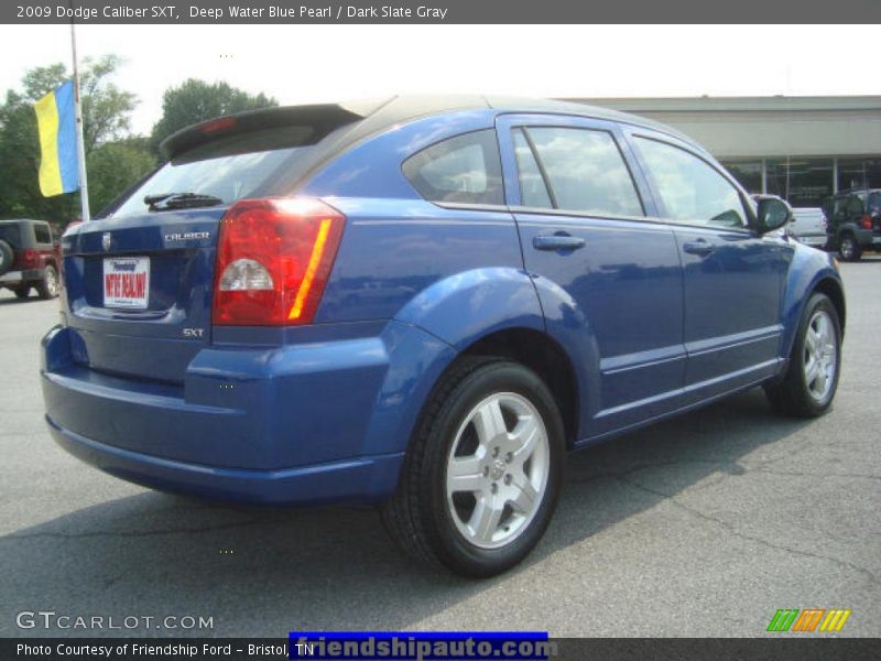 Deep Water Blue Pearl / Dark Slate Gray 2009 Dodge Caliber SXT
