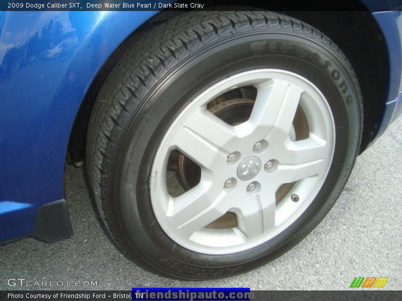 Deep Water Blue Pearl / Dark Slate Gray 2009 Dodge Caliber SXT