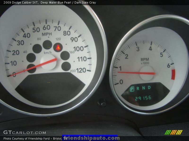 Deep Water Blue Pearl / Dark Slate Gray 2009 Dodge Caliber SXT