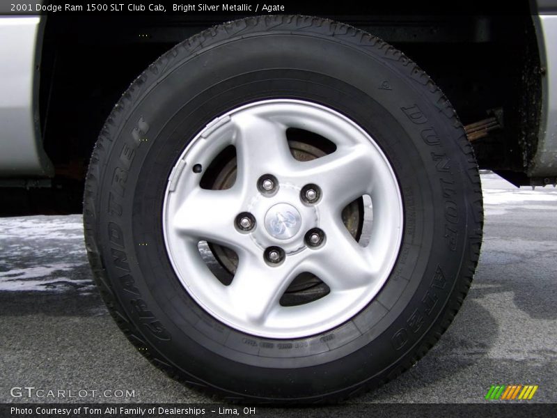 Bright Silver Metallic / Agate 2001 Dodge Ram 1500 SLT Club Cab