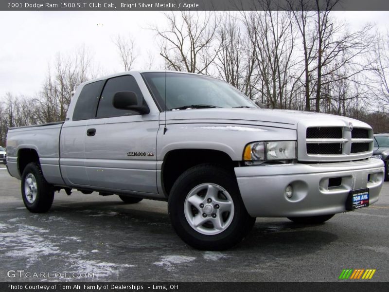 Bright Silver Metallic / Agate 2001 Dodge Ram 1500 SLT Club Cab