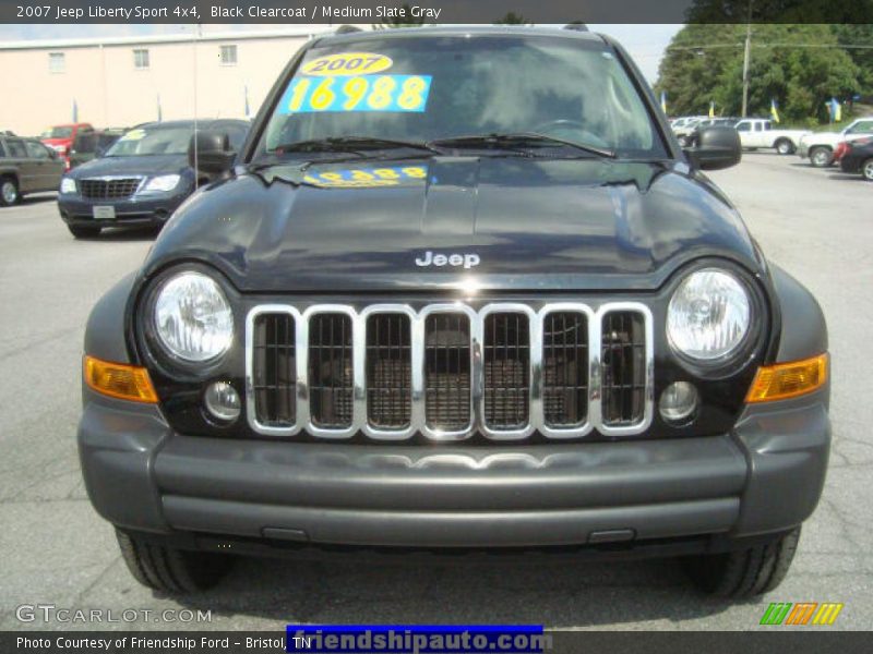 Black Clearcoat / Medium Slate Gray 2007 Jeep Liberty Sport 4x4