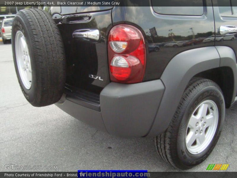Black Clearcoat / Medium Slate Gray 2007 Jeep Liberty Sport 4x4