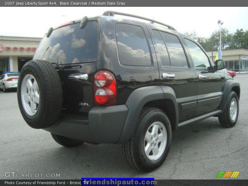 Black Clearcoat / Medium Slate Gray 2007 Jeep Liberty Sport 4x4