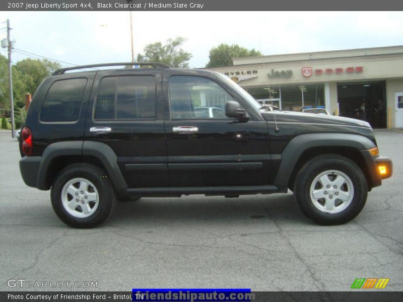 Black Clearcoat / Medium Slate Gray 2007 Jeep Liberty Sport 4x4