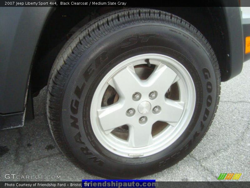 Black Clearcoat / Medium Slate Gray 2007 Jeep Liberty Sport 4x4