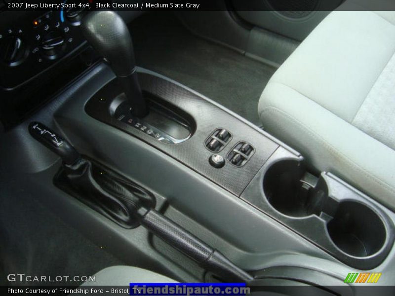 Black Clearcoat / Medium Slate Gray 2007 Jeep Liberty Sport 4x4