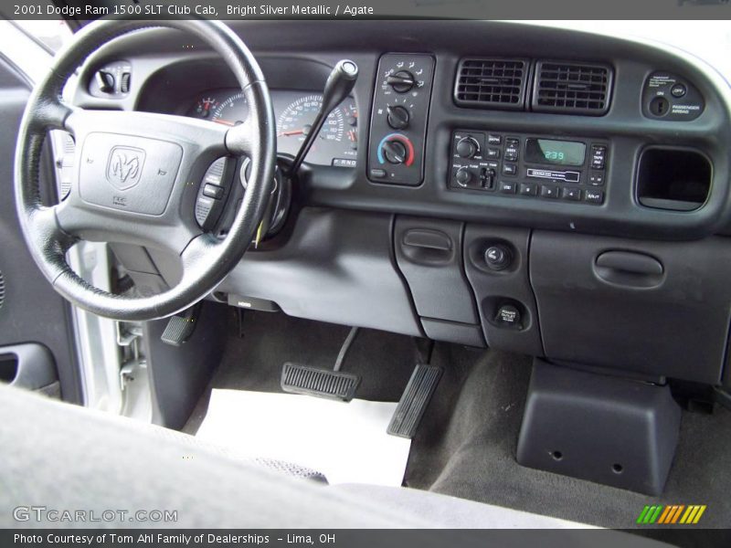 Bright Silver Metallic / Agate 2001 Dodge Ram 1500 SLT Club Cab