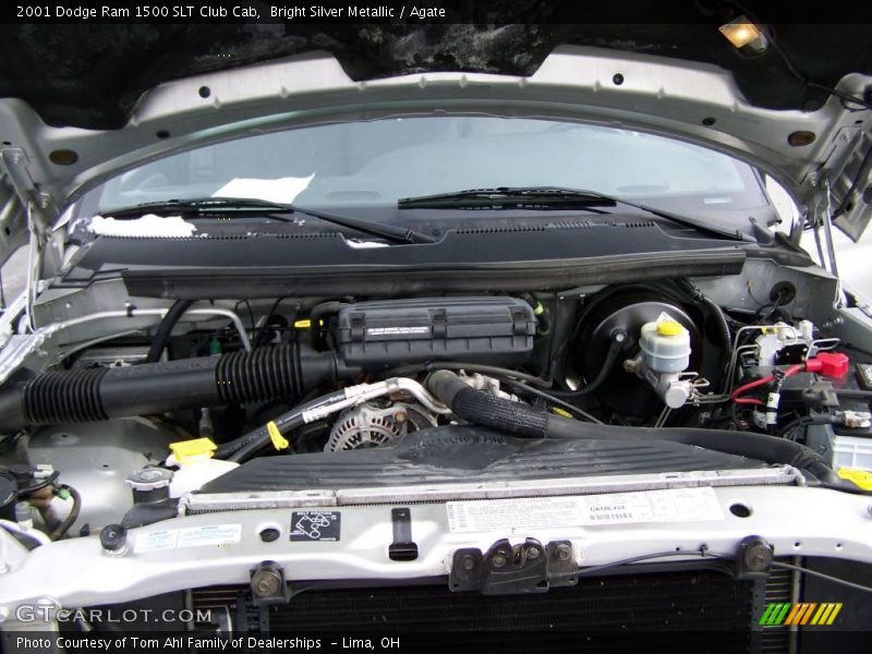 Bright Silver Metallic / Agate 2001 Dodge Ram 1500 SLT Club Cab