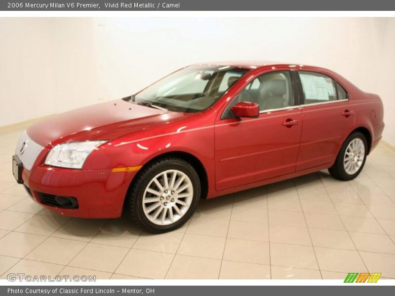 Vivid Red Metallic / Camel 2006 Mercury Milan V6 Premier