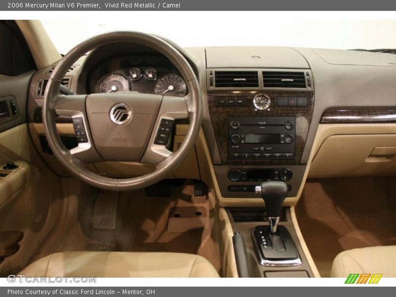 Vivid Red Metallic / Camel 2006 Mercury Milan V6 Premier