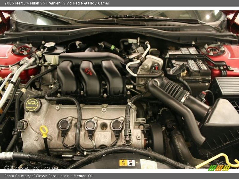 Vivid Red Metallic / Camel 2006 Mercury Milan V6 Premier