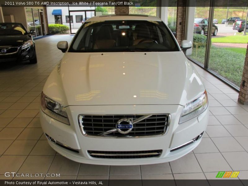 Ice White / Toscana Tan/Off Black 2011 Volvo S80 T6 AWD Inscription