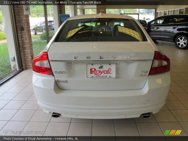 Ice White / Toscana Tan/Off Black 2011 Volvo S80 T6 AWD Inscription