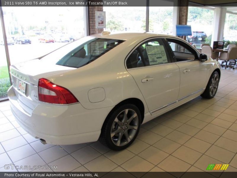 Ice White / Toscana Tan/Off Black 2011 Volvo S80 T6 AWD Inscription