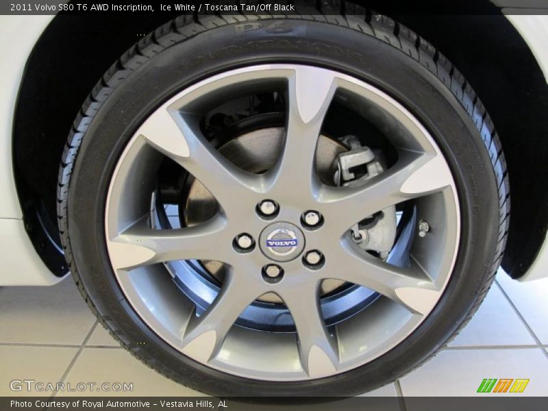 Ice White / Toscana Tan/Off Black 2011 Volvo S80 T6 AWD Inscription