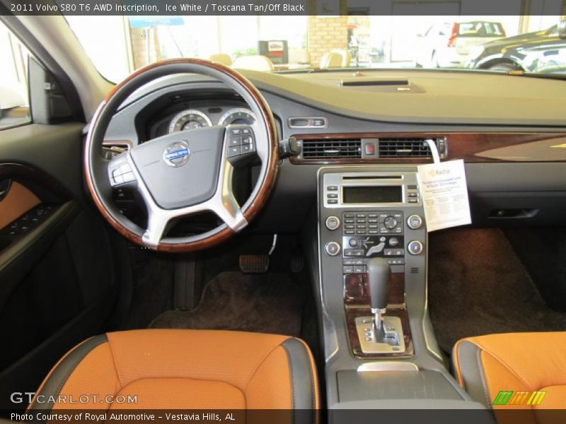 Ice White / Toscana Tan/Off Black 2011 Volvo S80 T6 AWD Inscription