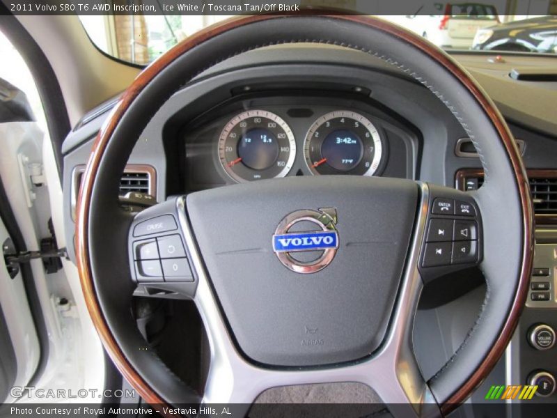 Ice White / Toscana Tan/Off Black 2011 Volvo S80 T6 AWD Inscription