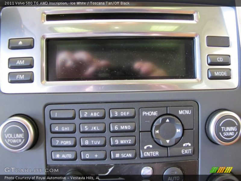 Ice White / Toscana Tan/Off Black 2011 Volvo S80 T6 AWD Inscription