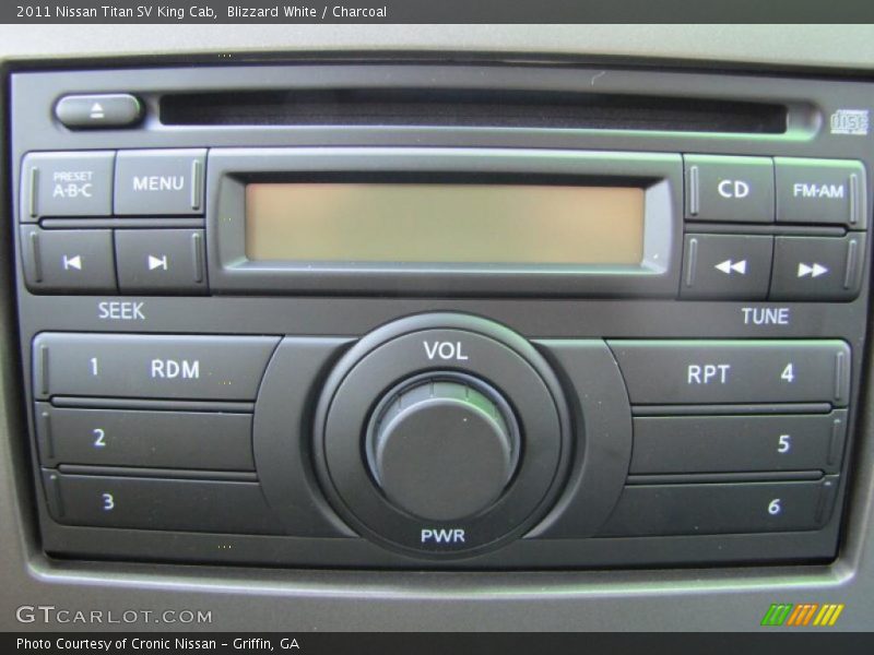 Blizzard White / Charcoal 2011 Nissan Titan SV King Cab