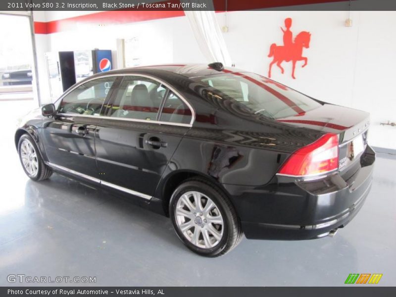 Black Stone / Toscana Tan/Off Black 2011 Volvo S80 3.2 Inscription