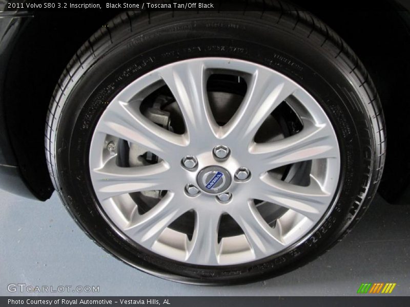 Black Stone / Toscana Tan/Off Black 2011 Volvo S80 3.2 Inscription