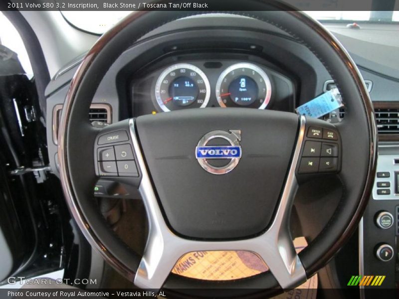 Black Stone / Toscana Tan/Off Black 2011 Volvo S80 3.2 Inscription