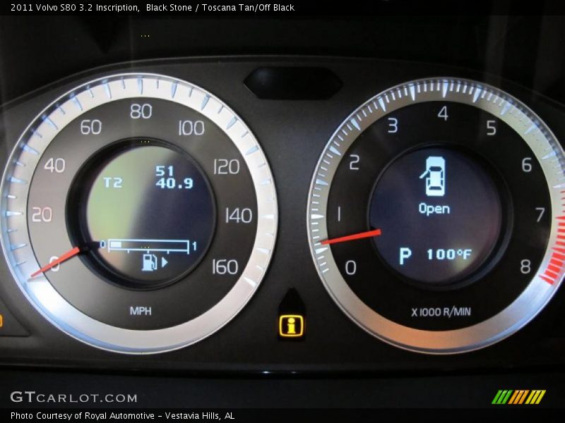 Black Stone / Toscana Tan/Off Black 2011 Volvo S80 3.2 Inscription