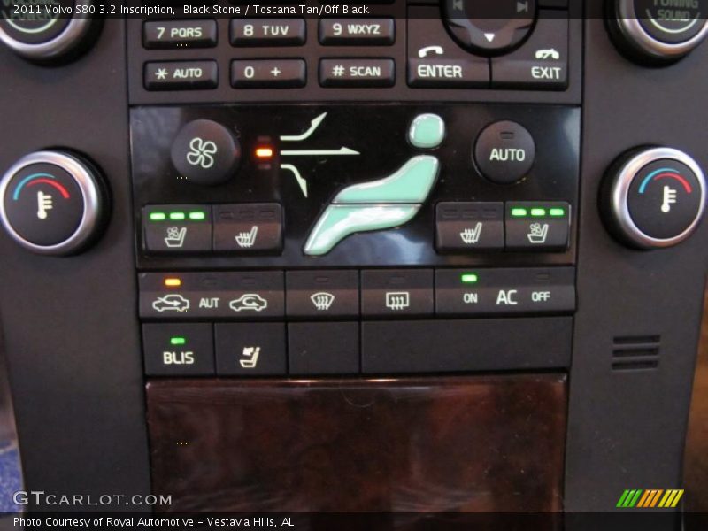 Black Stone / Toscana Tan/Off Black 2011 Volvo S80 3.2 Inscription