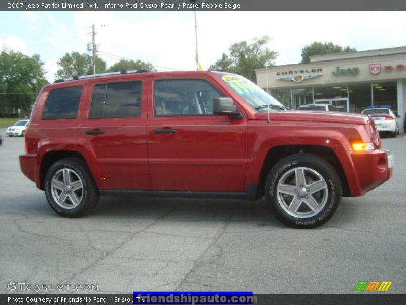 Inferno Red Crystal Pearl / Pastel Pebble Beige 2007 Jeep Patriot Limited 4x4