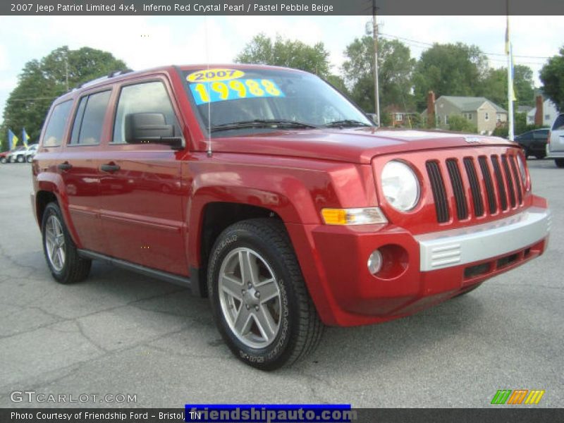 Inferno Red Crystal Pearl / Pastel Pebble Beige 2007 Jeep Patriot Limited 4x4