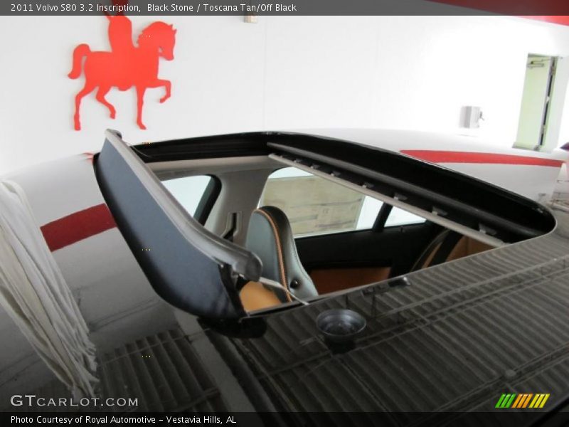 Black Stone / Toscana Tan/Off Black 2011 Volvo S80 3.2 Inscription