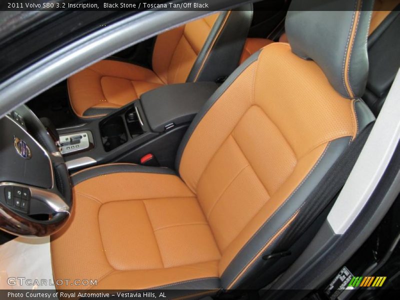Black Stone / Toscana Tan/Off Black 2011 Volvo S80 3.2 Inscription